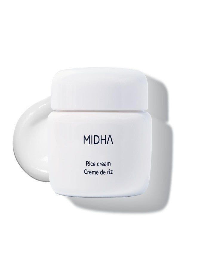 MIDHA Rice Cream 1.69fl.oz/50ml, Deep Hydration, Glow-Enhancing, Skin Barrier Support – Moisturising, Lightweight Daily Cream with Dewy, Radiant Finish, for Rice Face Spots - Image 1